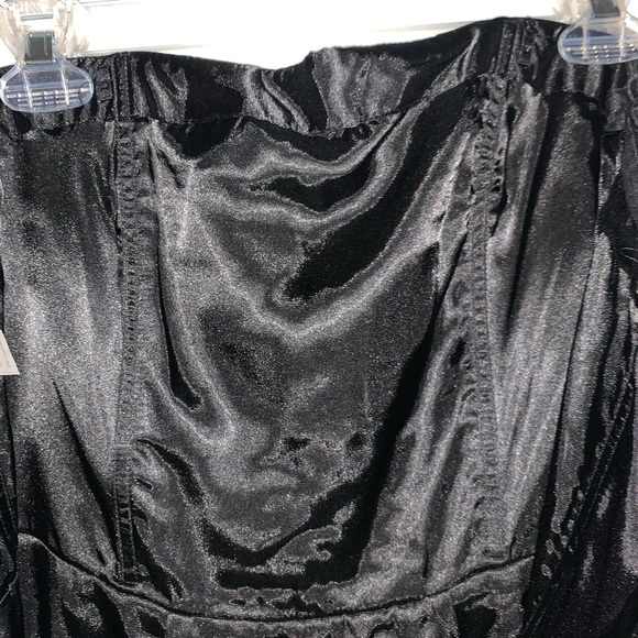 WHBM Black Strapless 💯% Silk Confetti Dot Dress - Picture 15 of 15